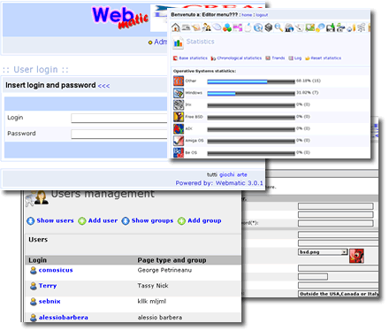 Webmatic screenshoots